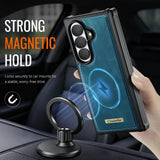 Samsung Z Fold8 Ultra CaseMe C69 Series Magnetic Leather Coated TPU Phone Cover - Noco