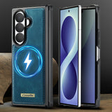 Samsung Z Fold8 Ultra CaseMe C69 Series Magnetic Leather Coated TPU Phone Cover - Noco