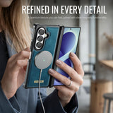 Samsung Z Fold8 Ultra CaseMe C69 Series Magnetic Leather Coated TPU Phone Cover - Noco