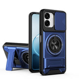 OPPO A6x 4G / 5G Camera Sliding Window Magnetic Shockproof Phone Cover - Blue - Noco