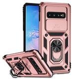 Samsung Galaxy S10 + Sliding Camera Cover Protective Case with Ring/Stand - Rose Gold Noco