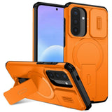 Samsung Galaxy A57 5G Rugged Case with Camera Slider | Mag Ring | Kickstand - Orange - Noco