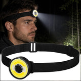 Ultralight Night Fishing Running Headlight | Compact Magnetic Camping Cap Torch - Round - NOCO