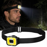 Ultralight Night Fishing Running Headlight | Compact Magnetic Camping Cap Torch - Square - NOCO