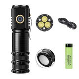 3LED Mini Rechargeable Flashlight – Ultra-Bright Waterproof and Hands-Free - 1800mAh Hard Case - NOCO