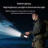 Yesido TC12 840LM Rechargeable Flashlight – High-Power Dual-Lamp Emergency Torch and Power Bank - Yesido