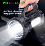 Yesido TC12 840LM Rechargeable Flashlight – High-Power Dual-Lamp Emergency Torch and Power Bank - Yesido