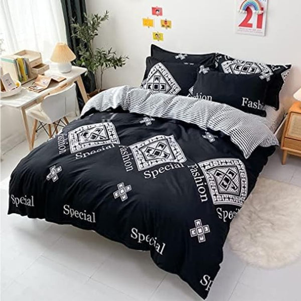 [Seconds] King Size - 4 Piece Duvet Cover Set 2x Pillow Cases Sheet and Duvet Cover - Special - Bedding Noco