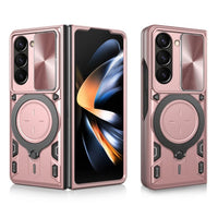 Samsung Galaxy Z Fold 5 5G Camera Shield Cover with Metal Ring/Stand - Pink - Cover Noco