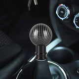 Carbon Fibre Texture Gear Shift Knob Metal Universal Fit - Cammus