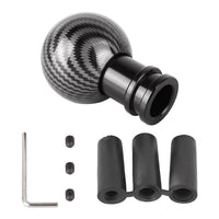 Carbon Fibre Texture Gear Shift Knob Metal Universal Fit - Cammus