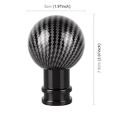 Carbon Fibre Texture Gear Shift Knob Metal Universal Fit - Cammus