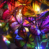 [2 Pack] Solar Powered Butterflies Multi-colour LED Garden Light - Noco