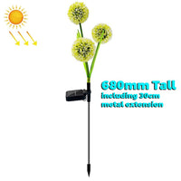 Solar Powered Dandelion Multi-colour LED Garden Light 3 Head - Noco