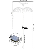 Solar Powered Fiber Optic Dual Layer Jellyfish Multi-colour Garden Light - Noco