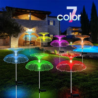 Solar Powered Fiber Optic Dual Layer Jellyfish Multi-colour Garden Light - Noco