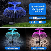 Solar Powered Fiber Optic Dual Layer Jellyfish Multi-colour Garden Light - Noco