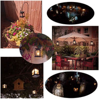 Solar Powered Retro Lantern Hanging Candle LED Light - Noco