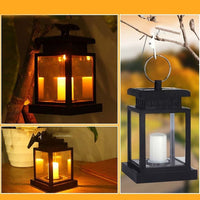 Solar Powered Retro Lantern Hanging Candle LED Light - Noco