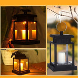 Solar Powered Retro Lantern Hanging Candle LED Light - Noco