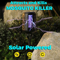 Solar Powered UV Mosquito Killer or White LED Garden Light - Noco