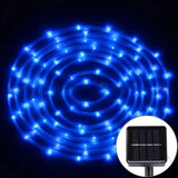 Solar Powered 5 Metre LED Rope Light Flexible Water Resistant - Blue - Noco