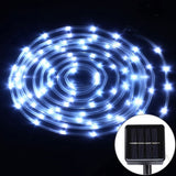 Solar Powered 5 Metre LED Rope Light Flexible Water Resistant - White - Noco