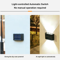 Solar Powered Wall Washer Up/Down 10 LED Light - Noco