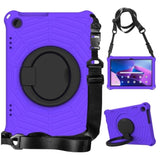 Lenovo M10 3rd Gen 10.1 Tablet Spider EVA Protective Tablet Cover Hand Grip and Stand - Purple - Noco