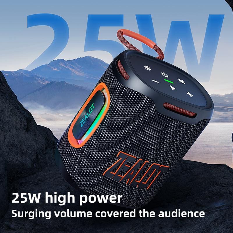 Zealot S122 25W Bluetooth Speaker LED Lights 6000mAh Rechargeable ...