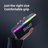 Zealot S72 20W Bluetooth Speaker LED Light Bar 3000mAh Rechargeable Battery - Black - Zealot