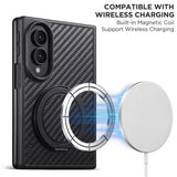 Samsung Galaxy Z Fold8 SUTENI G3 Carbon Fiber Texture Magnetic Case with Rotating Kickstand - Black - Noco