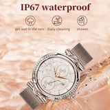 CF32 Women’s Smart Watch 1.27’’ Display Cycle Tracker 100 Sport Modes - Rose Gold - Noco