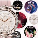 CF32 Women’s Smart Watch 1.27’’ Display Cycle Tracker 100 Sport Modes - Rose Gold - Noco