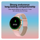 ET490 Womens Smart Watch Fitness Tracker 1.27in Display Sports Modes Music Control Alarms Notifications - QWatch