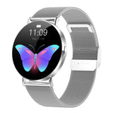 KM88 Womens Smart Watch 1.32’’ AMOLED Display AOD Wireless Calls - Silver - Noco