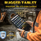 Ulefone Armor Pad 4 Ultra 5G Thermal Camera RUGGED Tablet 8 + 256GB 11800mAh Battery 10.36’’ 2K Screen - Black - Ulefone