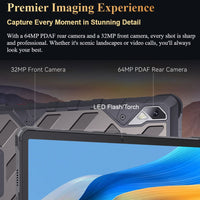 Cubot Tab Kingkong 2 Rugged 4G Tablet 8GB RAM + 256GB 20400mAh Battery Alloy Handle - Black - Cubot