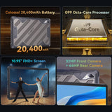 Cubot Tab Kingkong 2 Rugged 4G Tablet 8GB RAM + 256GB 20400mAh Battery Alloy Handle - Black - Cubot