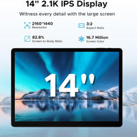 Doogee Tab E3 Max Tablet 14’’ FHD + Screen 13500mAh Battery 8GB + 256GB Android 15 - Doogee