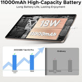 Doogee Tab E3 Pro 13’’ FHD + Tablet 11000mAh Battery 8GB RAM + 256GB Storage Android 15 - Doogee