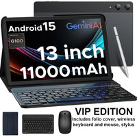 Doogee Tab E3 Pro 13’’ FHD + Tablet 11000mAh Battery 8GB RAM + 256GB Storage Android 15 - Doogee