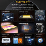 Oukitel RT8 4G Rugged Tablet 11’ 2K Display 20000mAh Battery 6GB RAM + 256GB Hand Strap - Oukitel