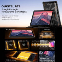 Oukitel RT9 4G Rugged Tablet 6GB RAM + 256GB 11000mA Battery 10.1in HD Screen Android 14 - Oukitel