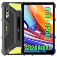 Ulefone Armor Pad 3 Pro 4G 8GB + 256GB RUGGED Tablet HDMI 1100 Lumen Camping Lights 33280mAh Battery 10.36’ 2K Screen - Black - Ulefone