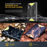 Ulefone Armor Pad 3 Pro 4G 8GB + 256GB RUGGED Tablet HDMI 1100 Lumen Camping Lights 33280mAh Battery 10.36’ 2K Screen - Black - Ulefone