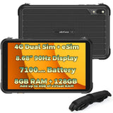 Ulefone Rugking Pad Pro 4G + eSim | 8GB + 128GB | 8.68’’ Display | 7100mA Battery - Black - Ulefone