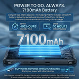 Ulefone Rugking Pad Pro 4G + eSim Rugged Tablet | 8GB + 128GB | 8.68’’ Display | 7100mA Battery - Black - Ulefone