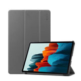 Enkay Tri-Fold Flip Cover / Stand for Samsung Galaxy Tab S7 T870 / T875 - Grey - acc Noco