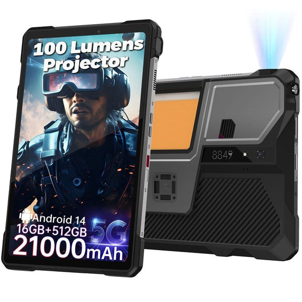 Unihertz Tank Pad Rugged Tablet DLP Projector 16GB + 512GB 21000mAh Battery - Unihertz